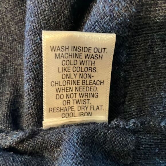 Sonoma Blue Long Sleeves Straight Hemline V-Neck Pullover Sweater Size XL - Picture 6 of 6